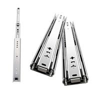 Feng Shui Heavy Duty Ball Bearing Drawer Slide Runners 300mm 800mm 1400mm - 3 Folds Full Extension, Side Mount, 1 Pair, High Capacity 140KG, Cabinet Drawer Slides Rails Detachable