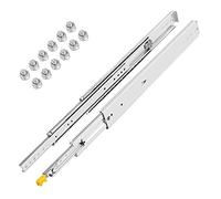 Feng Shui Heavy Duty Drawer Slides 350mm 400mm 500mm Locking Drawer Slides 500lbs Load Capacity Long Full Extension Drawer Slide 1 Pair Side Mount Ball Bearing Drawer Glides