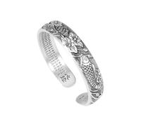 Feng Shui Koi Fish Bracelet Buddhist Heart Sutra Bracelets, Feng Shui Adjustable Bangle Attract Wealth and Good Luck Amulet Jewelry Gift,