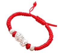 Feng Shui Lucky Color Change Reiki Chakra Hand-Woven Red String Ward-Off Evil Spirits Bring Good Luck Prosperity Cinnabar