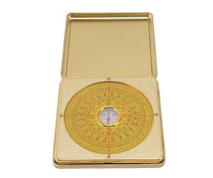 Feng Shui Luo Pan Iron Compass with Flipping Cover, Precise Ancient Feng Shui Compass for Learning Residential Feng Shui, Durable Metal Compass Tool with Clear Dial for Home Layout (58mm)