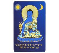 Feng Shui Medicine Buddha Card Home Harmony Balance Peace Amulet Wealth Good Luck Talisman New Year Gift W5501