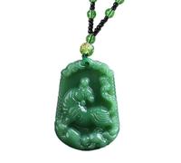 Feng Shui， Men's Created-Jade Vintage Punk Hip Hop 12 Chinese Zodiac Signet Pendant Horoscope Animal Sign Necklace