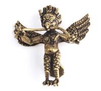 Feng Shui Metal eagle snake Brass small Ornaments retro fine eagle Keychain Lei Zhenzi car Pendant pure Copper Pendant