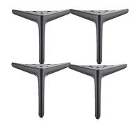 Feng Shui， Metal Furniture Feet Triangular Furniture Legs DIY Table Legs Modern-Style Metal Triangle Furniture Sofa Feet,Suitable for Sofa Cabinet Bed Table Chair,Set of 4(Color:gunblack,Size:12cm)