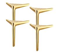 Feng Shui， Metal Furniture Feet Triangular Furniture Legs DIY Table Legs Modern-Style Metal Triangle Furniture Sofa Feet,Suitable for Sofa Cabinet Bed Table Chair,Set of 4(Color:gunblack,Size:12cm)
