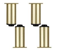 Feng Shui， Metal Furniture Riser Legs Set of 4 Aluminum Alloy Table Bed Cabinet Bookcase Feet Replacement Sofa Couch Kitchen Shelves Feet Adjustable Height with Screws 15cm/5.9in Gold