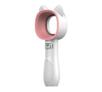 Feng Shui， Mini Bladeless Fan Cute Cat Hand Held USB Rechargeable Fans 2000mAh Mute Without Vane For Home Outdoor Ventilador Cooler Powerful Cooling(Pink)