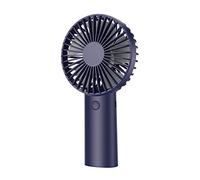 Feng Shui， Mini Portable Handheld Fan with 4400 mAh Rechargeable Battery, 3 Speeds Personal Handle Fans Indoor and Outdoor USB Electric Fan for Office Home Sport Camping and Travel, Quiet (Navy Blue)