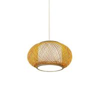 Feng Shui， Modern Chandelier Lighting Fixture Retro Bamboo Manual Weaving Natural Bamboo Chandelier Bamboo Chandelier Handmade Rattan High-end Lighting Suitable (Size : M) YangRy
