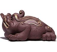 Feng Shui Money Toad Sculpture Decoration Money Frog Statue Home Decoration Wealth Frog for Cash Register Office Desk Opening Gift