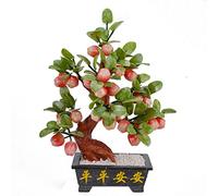 Feng Shui Money Tree Jade Potted Bonsai Make a Fortune Tree Living Room Home Decoration Feng Shui Artificial Tree Ornaments Gifts Safe Crystal Tree Bonsai Tree