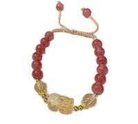 Feng Shui/Natural Citrine Crystal Chakra Gemstone Good Luck Adjustable Amulet Attract Wealth Academic Success