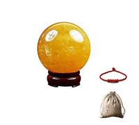 Feng Shui Natural Citrine Crystal Sphere Ball - Feng Shui Crystal for Wealth and Success