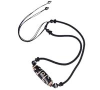 Feng Shui Necklace Dzi Beads Natural Agate Crystal Necklace Chakra Stones Vintage Reiki Crystal for Women Men Adjustable,Necklace