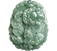 Feng Shui Necklace, Pixiu Necklace Wealth Pi Yao Biting Coin String Charm