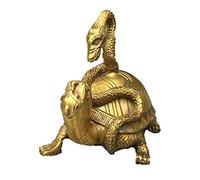 Feng Shui Opening pure Copper Basaltic Ornaments Copper turtle Snake Ornaments Quartet beast Xuanwu evil Spirits town house home Feng Shui crafts