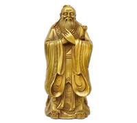 Feng Shui Opening Pure Copper Confucius bronze statue Confucius like Confucius Zikong Sacred Student learning to increase Wisdom Yiwen Professional Feng Shui Ornaments