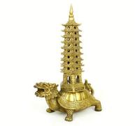 Feng Shui Opening Pure Copper dragon Turtle Wenchang tower Ornaments copper Faucet turtle Ornaments Wenchang tower to help school town house Feng Shui crafts