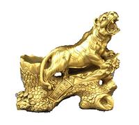 Feng Shui Opening Pure Copper tiger Screaming Pens up the Mountain tiger pen Holder Ornaments Study town house Help Authority Feng Shui Decorations