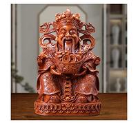 Feng Shui Ornaments CAI Shen Statue,God of Fortune,Chinese New Year Gift （Polyresin） Home Decoration Attract Wealth and Good Luck,Feng Shui Decor Statue God of Fortune (Size : 21 * 21 * 35cm) good