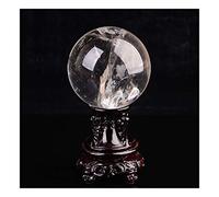 Feng Shui Ornaments Crystal Ball/Photography Ball Cracked White Crystal Ball Office Auspicious Ball Ball Stone Carving Auspicious Gift Decoration for Photography Decoration (6cm)