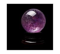 Feng Shui Ornaments Crystal Ball/Photography Ball Natural Rough Stone Amethyst Ball Broken Crystal Glass Ball Office Lucky Ball Consecrated Gift Decoration for Photography Decoration (8cm)