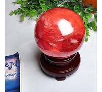 Feng Shui Ornaments Crystal Ball/Photography Ball Red Crystal Ball Decoration Ball Town House Lucky Transfer Living Room Office Desk Decoration for Photography Decoration (6cm)