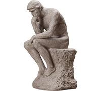 Feng Shui Ornaments Large Thinker Statue,Resin Sandstone Figurine, Decor Sculpture,Garden Home and Office Business Gift