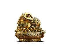 Feng Shui Ornaments Ornaments Sculpture Lucky Frog Statue Feng Shui Statue Wealth Traditional Money Lucky Frog Statue Good Luck Sculpture Prosperity Home Decoration Feng Shui Ornaments(Large)