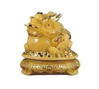 Feng Shui Ornaments Ornaments Sculpture Three-Legged Toads Attract Wealth Ornaments Lucky Geomancy Sculpture Home Decoration Handicrafts Gifts Feng Shui Ornaments(Large) Ornaments