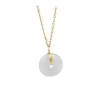 Feng Shui Pendant,Feng Shui Jade Wealth Necklace Harmony Buckle/Ancient Coin Charm Chakra Crystal Amulet Lucky Wealth Ward Off Evil Spirits Sweater Chain Attract Wealth Money Men Women,Green,15mm Pend