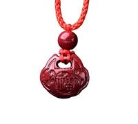 Feng Shui Pendant,Purple Cinnabar Pendant Necklace Buddha Guanyin Money Bag Gourd Harmony LockWealth Spiritual Amulet Chakra Pendant Adjustable Lucky Gift for Men Women