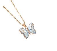 Feng Shui， PendantNew Pendant Necklace Heart-shaped Clavicle Creative Crystal Transparent Dream Metal Jewelry Ladies NecklaceFashion Necklaces Pendants for Girls 8-12