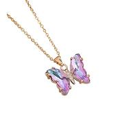 Feng Shui， PendantNew Pendant Necklace Heart-shaped Clavicle Creative Crystal Transparent Dream Metal Jewelry Ladies NecklaceFashion Necklaces Pendants for Girls 8-12