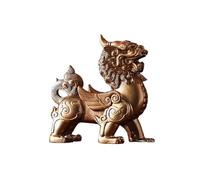 Feng Shui Pixiu Statues Pair - Resin Wealth & Prosperity Ornaments for Home & Office, Attract Good Luck, Abundance & Fortune, Chinese Piyao Figurines for Positive Energy
