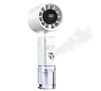 Feng Shui， Portable Electric Handheld Fan with Water Mist Spray, Mini USB Hand Fan Rechargeable with 6 Speed, Battery Powered Small Fan Handheld for Holiday Office Outdoor, Travel Accessories for