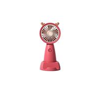 Feng Shui， Portable Fan USB Handheld Small Electric Fan Summer Student Desktop Portable Handheld Mini Small Electric Fan(Red)