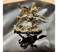 Feng Shui Protective Guardian Kwan Kung Statue Brass Guan Gong Statue Kuan Gong Statue Feng Shui Figurines Kwan Kung Kong Statue CAI Shen Statue God of Fortune God of Wealth Home Office Decor