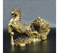 Feng Shui Pure Copper Brass Lucky Wealth Horse Home Decoration Ornaments