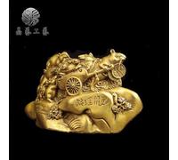 Feng Shui Pure copper five rats Yuncai ornaments money rat gold kangaroo lucky treasure crafts gift ornaments
