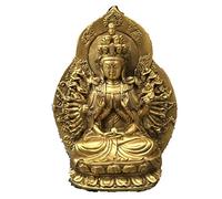 Feng Shui Pure Copper Opening a Thousand Hands Guanyin Buddha Statue Pure Copper Tantric Buddha Statue Guanyin Bodhisattva Buddha Buddha town house Feng Shui Ornaments