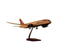 Feng Shui， Replica Aircraft Models 43cm Scale Alloy Model Airplane 1/130 For British Airways For Boeing 787 Passenger Aircraft Model Exhibits Miniature (With light)