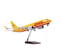 Feng Shui， Replica Aircraft Models 47cm Die-cast Alloy 1/85 For DHL For Boeing 737 Cargo Plane Model Collectible Aircraft Replicas Miniature