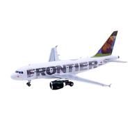 Feng Shui， Replica Aircraft Models 7CM Scale Miniature Aircraft Model 1:400 For Frontier Airlines A318 N802FR N802FR N801FR Finished Miniature (Bear)