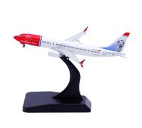 Feng Shui， Replica Aircraft Models 9CM For Norwegian Air B737 MAX8 EI-FYB Model Plane 1:400 Scale Diecast Aircraft Display For Aviation Enthusiasts Miniature