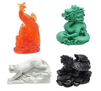 Feng Shui Resin Four Celestial Animals Dragon Phoenix Turtle Tiger Statue