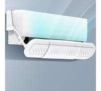 Feng Shui， Retractable Air Vent Deflector, Air Vent Deflector, Adjustable Anti Direct Blowing, Air Conditioner Deflector, White