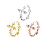 Feng Shui， Silver Victorian Style Cross open Ring Christian Faith for Women 925 Sterling Silver Vintage Flower Rings Silver Bijoux