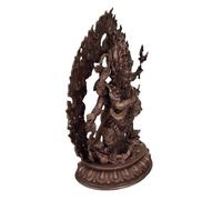 Feng Shui SLFFLS Copper Sculpture Buddhist Image Ornament Small Statue Decor Vintage Statue Decoration Ornament For Living Room Bedroom Office Home Feng Shui Sculptural